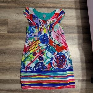 Colorful Floral Women's Dress